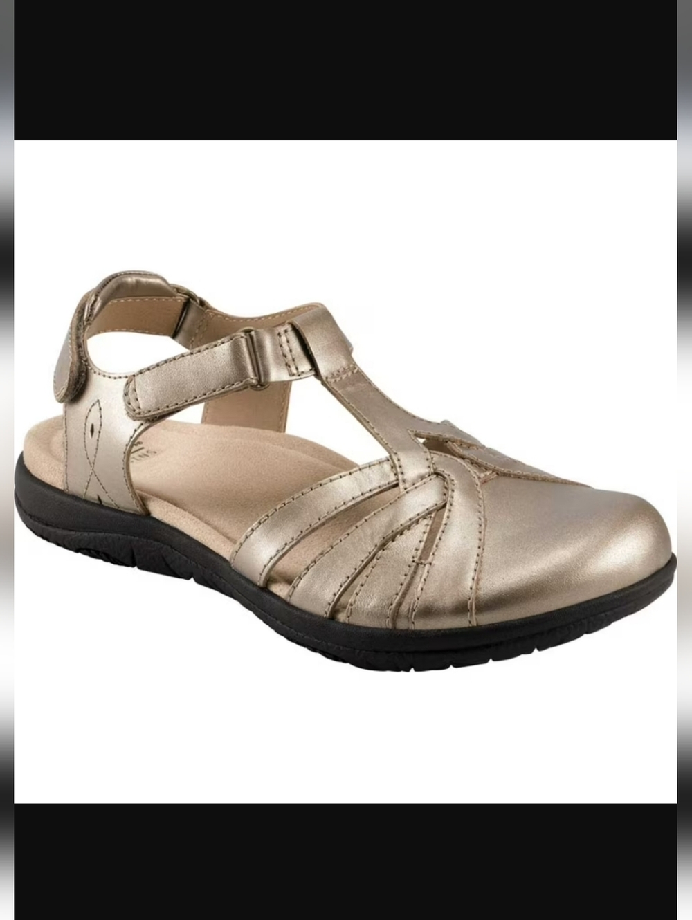 Earth Origins Sierra Savoy Slingback Closed Toe Sandal, Size 7.5W